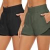 61AhwsXhDCL._AC_SL1348 2 Pack Athletic Shorts for Women, Quick Dry Running Shorts with Pockets High Waisted Workout Gym Sports Shorts
