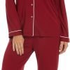 61Dopk2XJqL._AC_SL1500 Button Up Pajamas for Women Long Sleeve Sleepwear Soft Loungewear Ladies Pjs Set XS-XXL