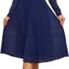 61HiCAn_NWL._AC_SL1500 Business Casual Shirt Dress for Women Long Sleeves Pleated Midi Dresses with Belt