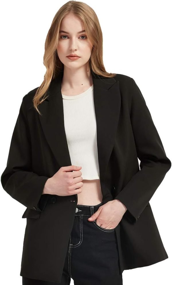 61Hv6d2ByxL._AC_SL1200_b0a8e079-156a-4d91-b588-9040a8077228 Women's Casual Long Sleeve Lapel Oversized Button Work Office Blazer Suit Jacket