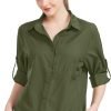 61IPkDmuBsL._AC_SL1500 Women's UPF 50 Long Sleeve Sun Protection Shirts Quick Dry Outdoor Fishing Hiking Travel Shirt