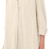 61IS31NJmuL._AC_SL1500 Women's Tunic Mini Shirt Dress Cotton Long Sleeve Ruffle Hem Dress Button Up Shift Chambray Dresses