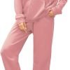 61MYflJ5JhL._AC_SL1500 Women 2 Piece Outfits Tracksuit Casual Zip Up Hoodie Sweatsuits Jogging Long Pant Set
