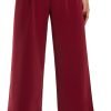 61WMEFQ6dML._AC_SL1500 Libin Women's Wide Leg Pants High Waisted Work Dress Pants Loose Fit Back Elastic Waist Business Casual Trousers Office