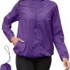 61YUaVnr6nL._AC_SL1500 Rain Jacket Women Lightweight Waterproof Windbreaker Jacket Hooded Packable Rain Coats for Women Outdoor Raincoat