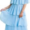 61YzrqYvekL._AC_SL1500 Women's Off The Shoulder Ruffles Summer Valentines Day Loose Casual Chiffon Long Party Beach Maxi Dress