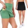 61_MS5zCZqL._AC_SL1500 Tennis Skirts for Women Athletic Golf Skorts Workout Running Skirt Sports Activewear with Shorts Pocket 2 Pack