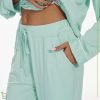 61_iIIdYgSL._AC_SL1400 Womens Bamboo Pajama Set Long Sleeve Button Down, Soft Pj Pants with Pockets, Lightweight Sleepwear Loungewear