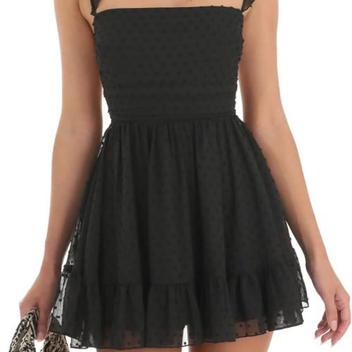 61fyK-Lhc1L._AC_SL1500 Women Graduation Dress Spaghetti Straps Sleeveless Short Dresses Y2k Low Cut Bodycon Going Out A-Line Mini Dress