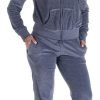 Womens Jogging Suits Sets Running Velour Outfit Zipper Warm Up 2 Pieces Hoodie and Pant Tracksuit