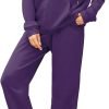 61mZgboKnVL._AC_SL1500 Women 2 Piece Outfits Tracksuit Casual Zip Up Hoodie Sweatsuits Jogging Long Pant Set