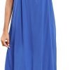 61oPh9nyS0L._AC_SL1500 Women's Nightgown Sleeveless Sleepwear Wide Strap Sleep Shirt Pleated Scoopneck Nightshirt