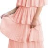 61xrhie94HL._AC_SL1500 Women's Off The Shoulder Ruffles Summer Valentines Day Loose Casual Chiffon Long Party Beach Maxi Dress