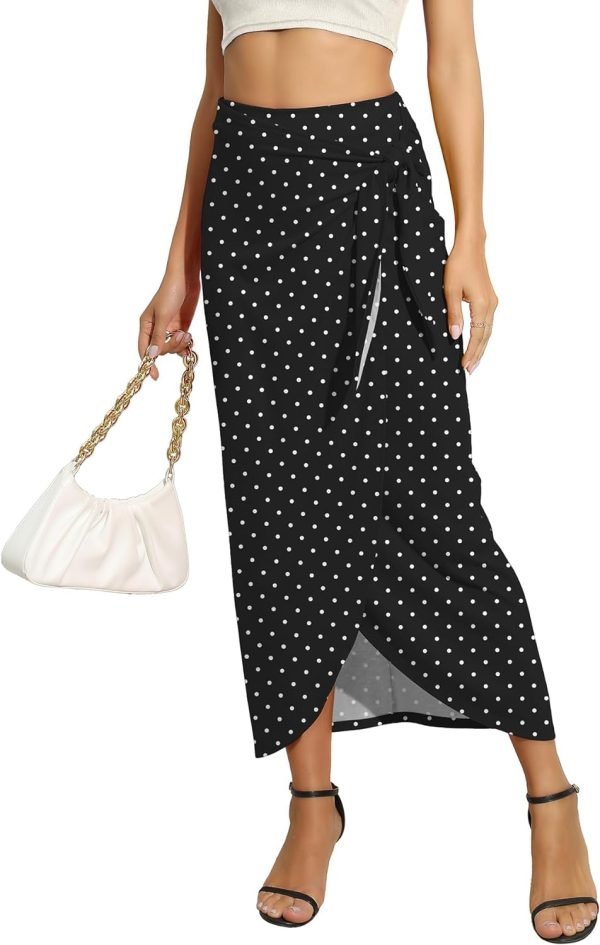 61yazONaILL._AC_SL1500_40e40d67-9829-4ede-afa9-a6c817114a90 Women’s Maxi Skirt High Waist Wrap Pencil Long Skirts for Women Slim Boho Draped Front Bodycon Dresses