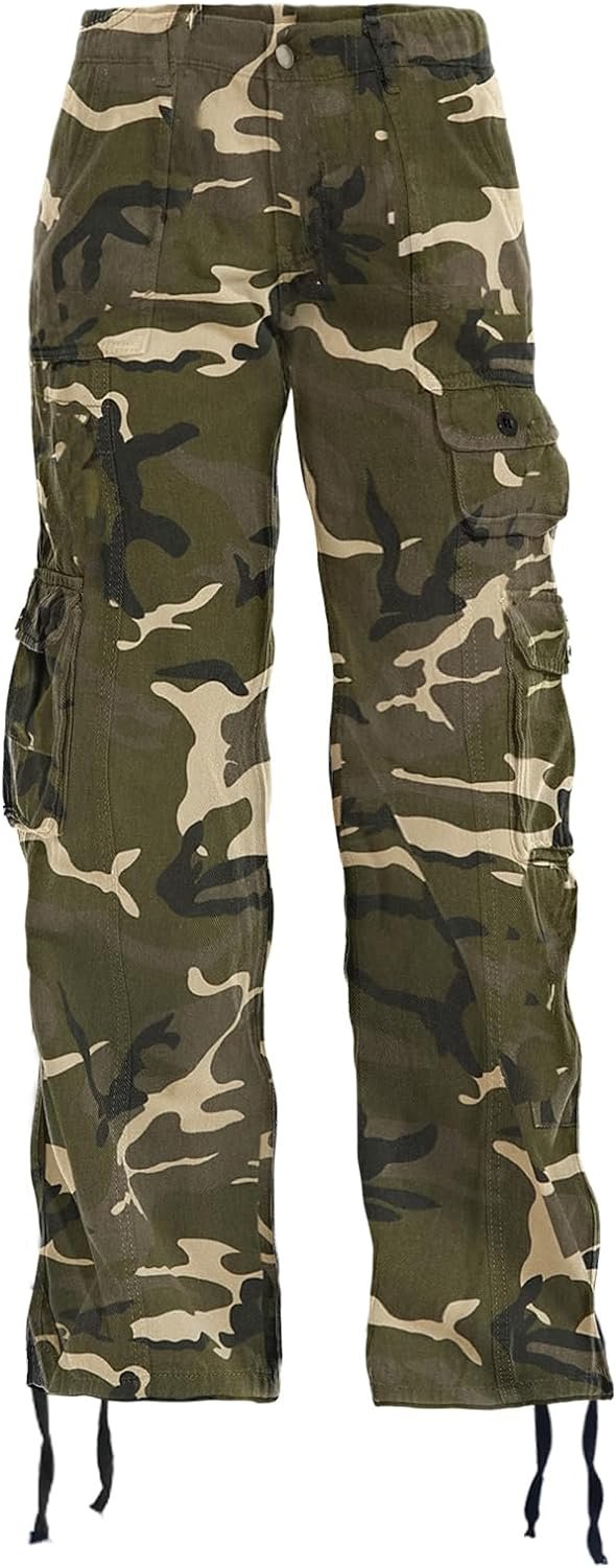 Women's Hiking Cargo Pants Joggers Cotton Casual Military Army Combat Work Pants with 7 Pockets
