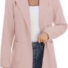 61yyMwNcLRL._AC_SL1500_5e9469b9-03c6-414d-95c4-62092c3bc44e Women Open Front Blazers Long Sleeve Casual OL Office Slim Buttonless Suit Jacket with Pockets