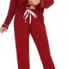 61zDQQoYBlL._AC_SL1500 Pajamas Set Long Sleeve Womens Button Down Sleepwear Two Piece Nightwear Soft Pj Lounge Sets S-XXL