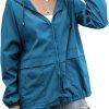 711nWntKwcL._AC_SL1500 Women's Raincoats Lightweight Waterproof Windproof Adjustable Windbreaker Rain Jackets Hooded with Pockets S-XXL