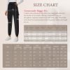 713cRZt3DZL._AC_SL1500 Womens Athletic Pants Knit Cargo Pants Stretchy Hiking Pants Elastic Waist Sweatpants Baggy Soft Joggers