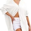 Womens Bathing Suit Cover Up Bikini Swimsuit Coverup Beach Cover Ups Button Down Shirts for Women