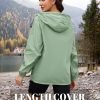 7183PwLhtTL._AC_SL1500 Rain Jacket Women Waterproof Lightweight Jacket With Hood Packable Raincoat with Pockets S-XXL