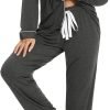 719s96t22RL._AC_SL1500 Pajamas Set Long Sleeve Womens Button Down Sleepwear Two Piece Nightwear Soft Pj Lounge Sets S-XXL