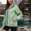 71C581Uh6YL._AC_SL1500 Rain Jacket Women Waterproof Lightweight Jacket With Hood Packable Raincoat with Pockets S-XXL