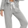 71GHp11PXJL._AC_SL1500 Pajamas Set Long Sleeve Womens Button Down Sleepwear Two Piece Nightwear Soft Pj Lounge Sets S-XXL