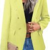 71HsS5qg8GL._AC_SL1200 Womens Casual Blazer 2024 Spring Open Front Business Work Tweed Plaid Jacket Suit Pocket (S-XXL)