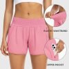 71Ja58Wr86L._AC_SL1500 Athletic Shorts for Women with Pockets High Waist Running Workout Shorts Gym Yoga White Summer Shorts