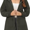 71Mt0Hdt12L._AC_SL1500 Rain Jacket for Women Waterproof with Hood Active Outdoor Long Rain Coats Packable Raincoat Lightweight Windbreaker