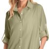 71MzVS4GSvL._AC_SL1500 Women's UPF 50 Long Sleeve Sun Protection Shirts Quick Dry Outdoor Fishing Hiking Travel Shirt