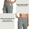 71NF2z9l8oL._AC_SL1500 Womens Cargo Hiking Pants - Travel Lightweight Water Resistant 4 Pockets Casual Quick Dry Athletic Climbing Pants