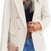 71OTm2ShT1L._AC_SL1500 Womens Casual Blazer 2024 Spring Open Front Business Work Tweed Plaid Jacket Suit Pocket (S-XXL)