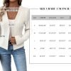71QWHcmsnxL._AC_SL1500 2024 Summer Cropped Collarless Blazer Lightweight Fully Lined Open Front Elegant Petite Work Office Jackets