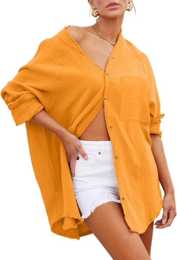 Womens Bathing Suit Cover Up Bikini Swimsuit Coverup Beach Cover Ups Button Down Shirts for Women