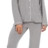 71T93fy1S5L._AC_SL1500 Button Up Pajamas for Women Long Sleeve Sleepwear Soft Loungewear Ladies Pjs Set XS-XXL