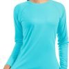 71aR3oRTTPL._AC_SL1500 Women's Long Sleeve UPF 50+ UV Sun Protection Shirts Rash Guard Swim T-Shirt/Hoodie Quick Dry for Outdoor Hiking