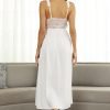 71bsMiW9B-L._AC_SL1500 Womens Nightgown Long Sexy Silky V neck Chemise Lace Sleeveless Sleepwear for women Elegant