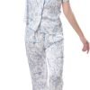 71c-i2FMY7L._AC_SL1500 Women's Silky Satin Pajamas Set Long sleeve and Pants Sleepwear Soft and Comfy Button Down Loungewear Relaxed Fit