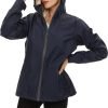 71hkUWZWjWL._AC_SL1500 Women's Rain Jacket Lightweight Waterproof Rain Coat with Hooded Windproof Adjustable Windbreaker