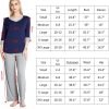 71hlQRMCwpL._AC_SL1500 Loungewear Set pajamas Womens sleepwear Bamboo Viscose Capri Sleeve t shirt Long Pants Super Soft Novelty Pjs Set