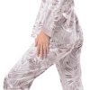 71kdidp-ysL._AC_SL1500 Women's Silky Satin Pajamas Set Long sleeve and Pants Sleepwear Soft and Comfy Button Down Loungewear Relaxed Fit