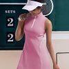 71mkV2-LQpL._AC_SL1500 Tennis Dress for Women, Tennis Golf Dresses with Built in Shorts and Pockets for Sleeveless Workout Athletic Dresses