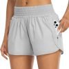 71pFjO6lTvL._AC_SL1500 Athletic Shorts for Women with Pockets High Waist Running Workout Shorts Gym Yoga White Summer Shorts