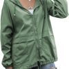 71uRbhgKQ1L._AC_SL1500 Women's Raincoats Lightweight Waterproof Windproof Adjustable Windbreaker Rain Jackets Hooded with Pockets S-XXL