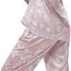 71vfPPHpVrL._AC_SL1500 Women's Silky Satin Pajamas Set Long sleeve and Pants Sleepwear Soft and Comfy Button Down Loungewear Relaxed Fit