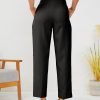 71zaH_LDpRL._AC_SL1500 Women's High Waisted Business Trousers Straight Leg Pleated Office Slacks Pants