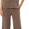 81gNuxsgVcL._AC_SL1500 Pajama Sets for Women 2 Piece Ribbed Knit Summer Cute Pj Set Comfy Matching Lounge Sets Loungewear Sleepwear