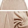 81kpQoSYvBL._AC_SL1500 Midi Pencil Basic Skirt Casual Solid Split Side Stretchy Ribbed Knit Bodycon Mid Length Skirts for Women